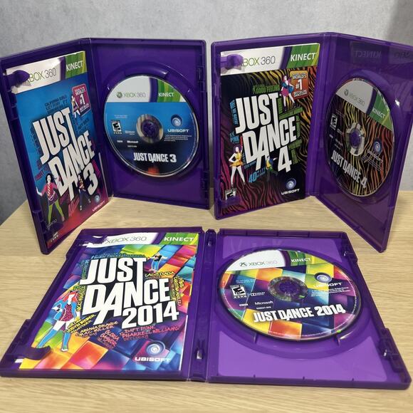 Just Dance 3, Just Dance 4 & Just Dance 2014 (Xbox 360) Kinect Games Bundle - Picture 3 of 7